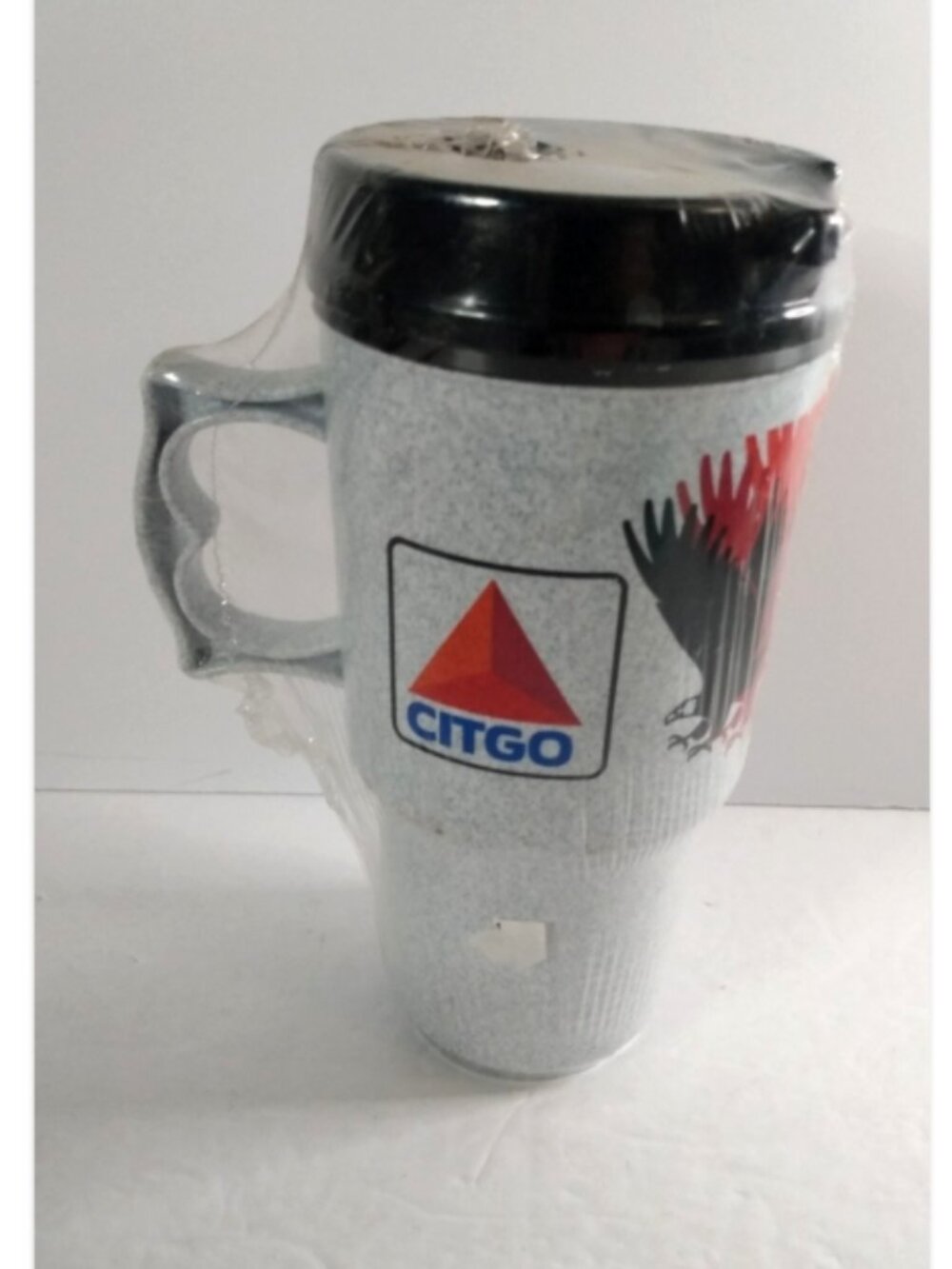 NEW Vtg AutoMug Citgo Plastic Travel Mug 14 Oz Insulated Gas Oil Coffee Cup